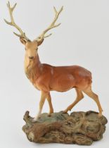 Beswick Stag on Rock 2629, 35cm tall. In good condition with no obvious damage or restoration.
