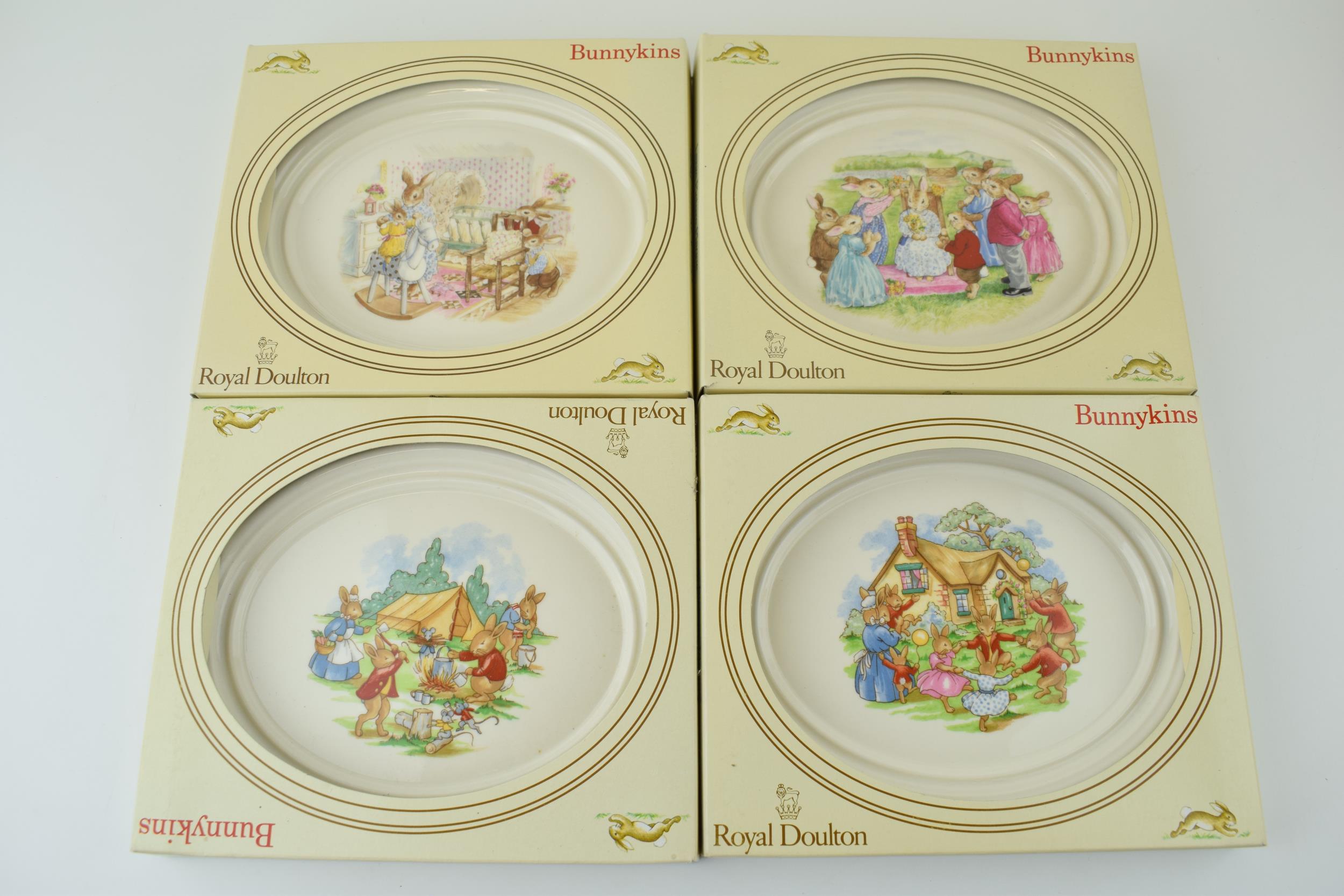 A collection of Royal Doulton Bunnykins Grande Plaques all depicting designs (4). In good