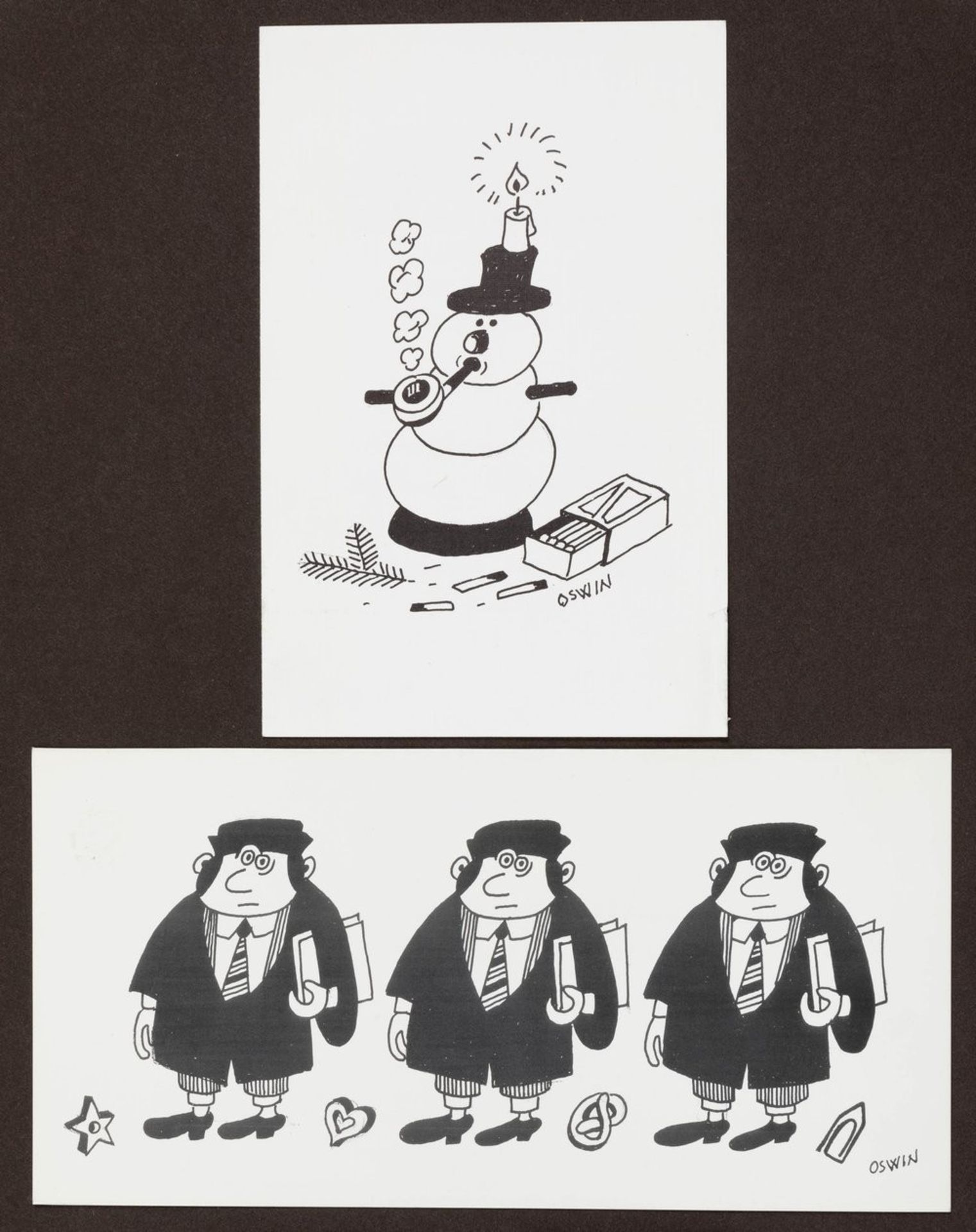 Oswin (d.i. Oswald Meichsner) (Berlin 1921-1985) , Karikaturist - Image 7 of 8