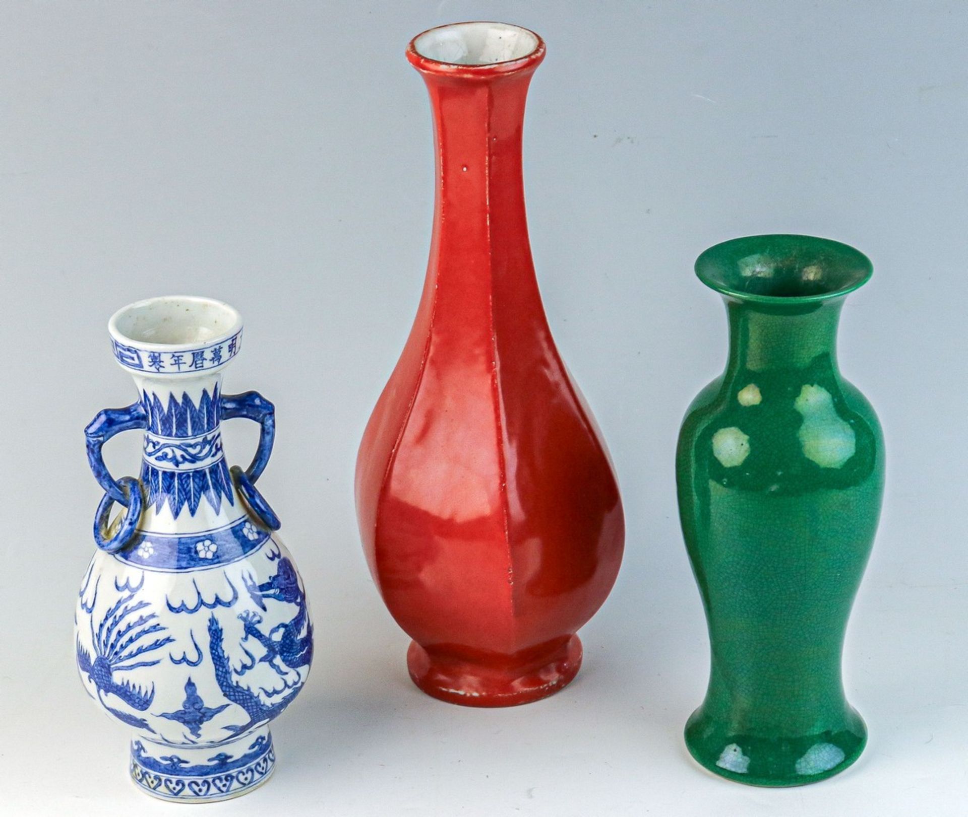 Drei Vasen China