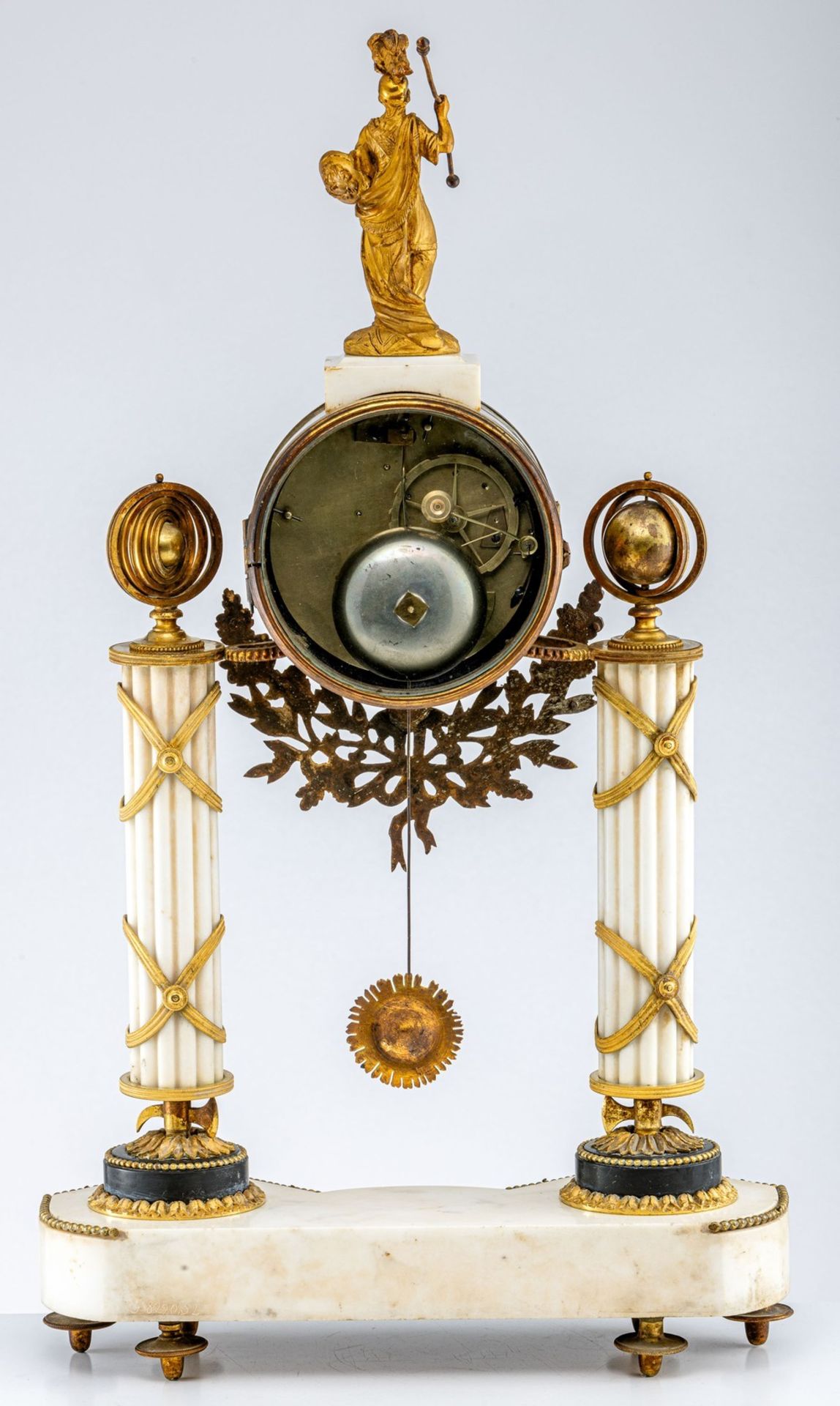 Große Pendule mit Pallas Athene "Rouvière à Paris" Paris, um 1800 - Image 2 of 2