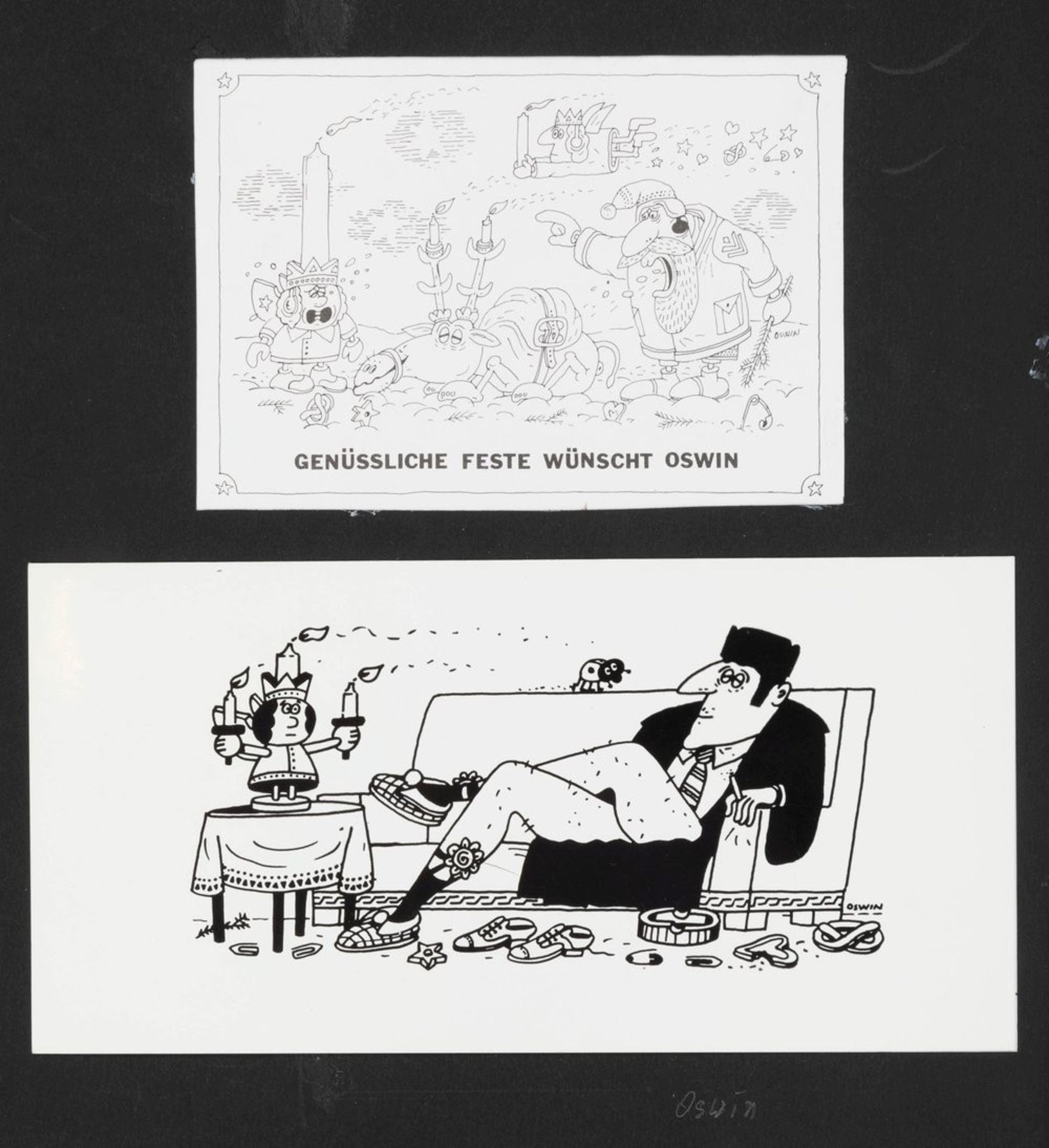 Oswin (d.i. Oswald Meichsner) (Berlin 1921-1985) , Karikaturist - Bild 6 aus 8