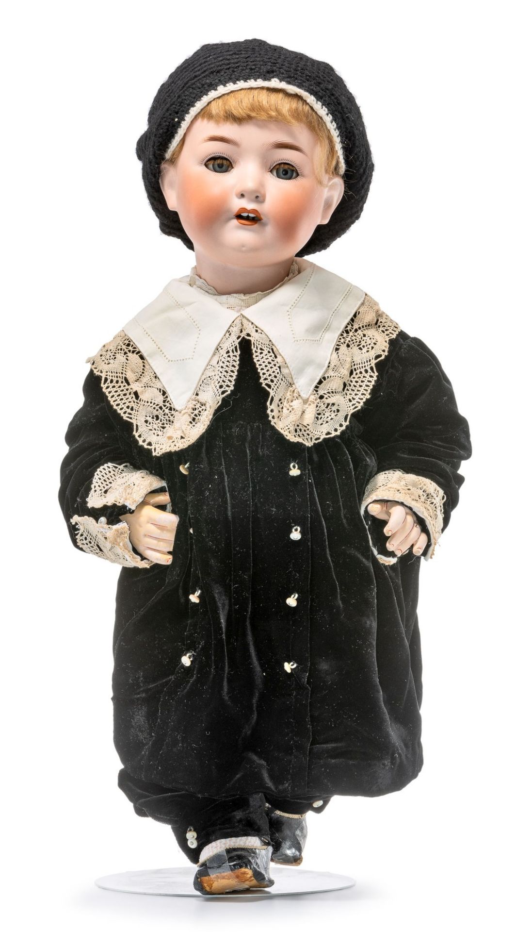 Poupon Ancien Ernst Heubach Moule 342 – 34 Cm, Tête En Porcelaine, Superbe