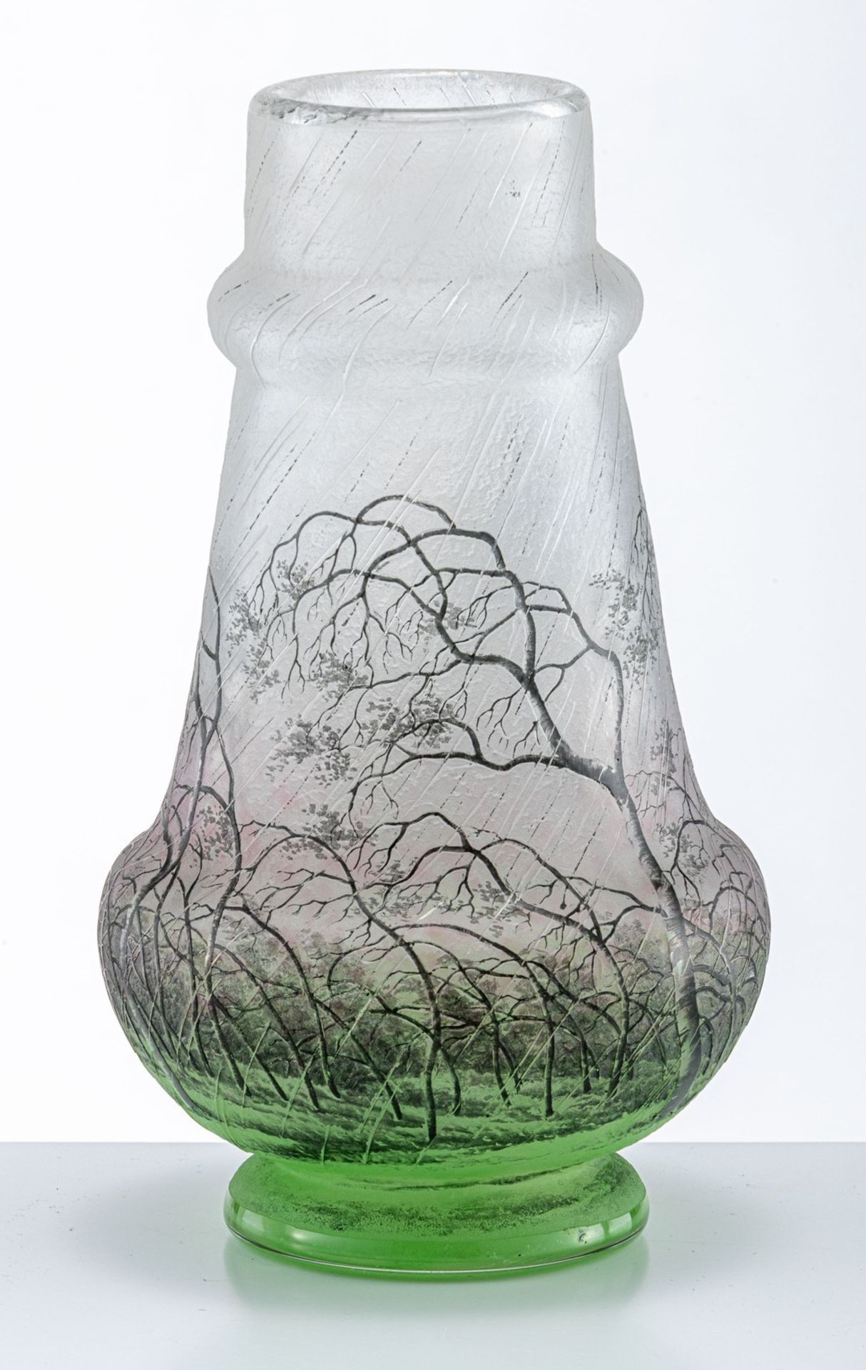 Vase "Paysage Pluviose" Daum Frères, Nancy, um 1900 - Image 3 of 4