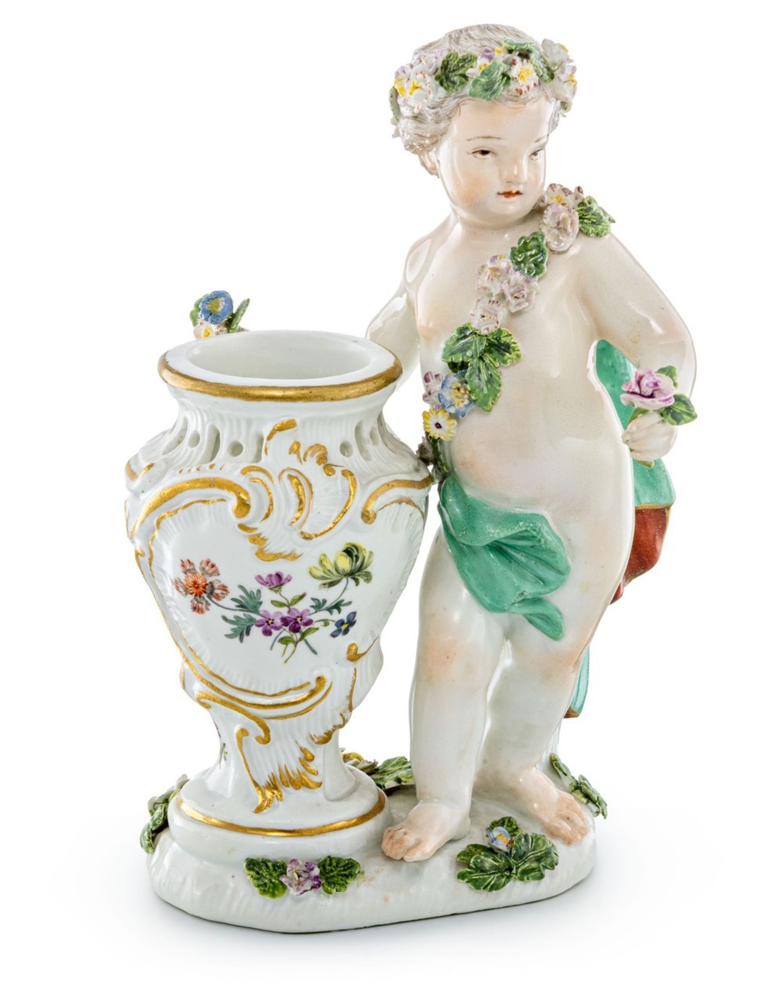 Amorette mit Potpourri Meissen, M. 18. Jh.