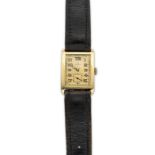 Omega-Vintage-Goldarmbanduhr Rectangular