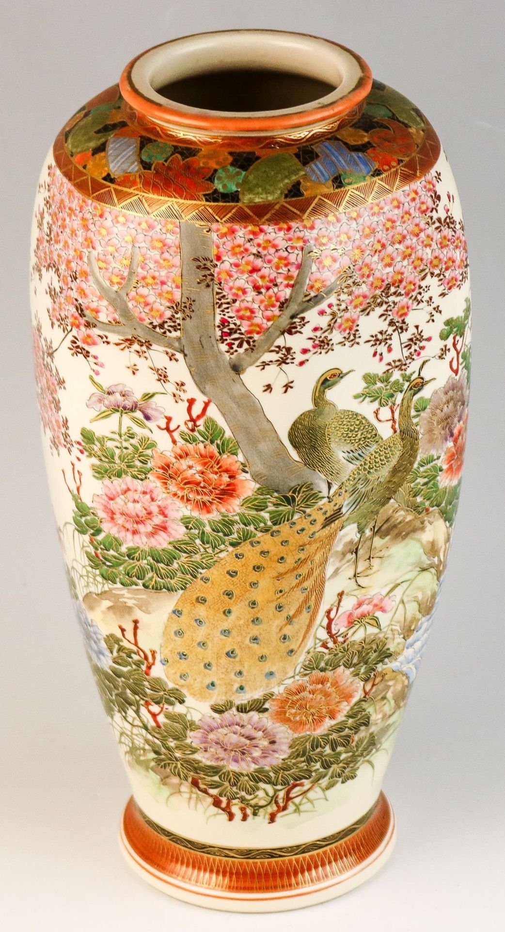 Schlanke sechskantige Satsuma-Vase Japan