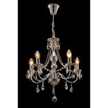 RRP £ 75.99 - Rosdorf Park® Classic 5 Light Candle-Shaped Pendant Chandelier With Crystal Drops,