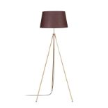RRP £ 106.99 - Shuff Tripod 165cm Tripod Floor Lamp Base Finish: Brown, Shade Colour: Brown