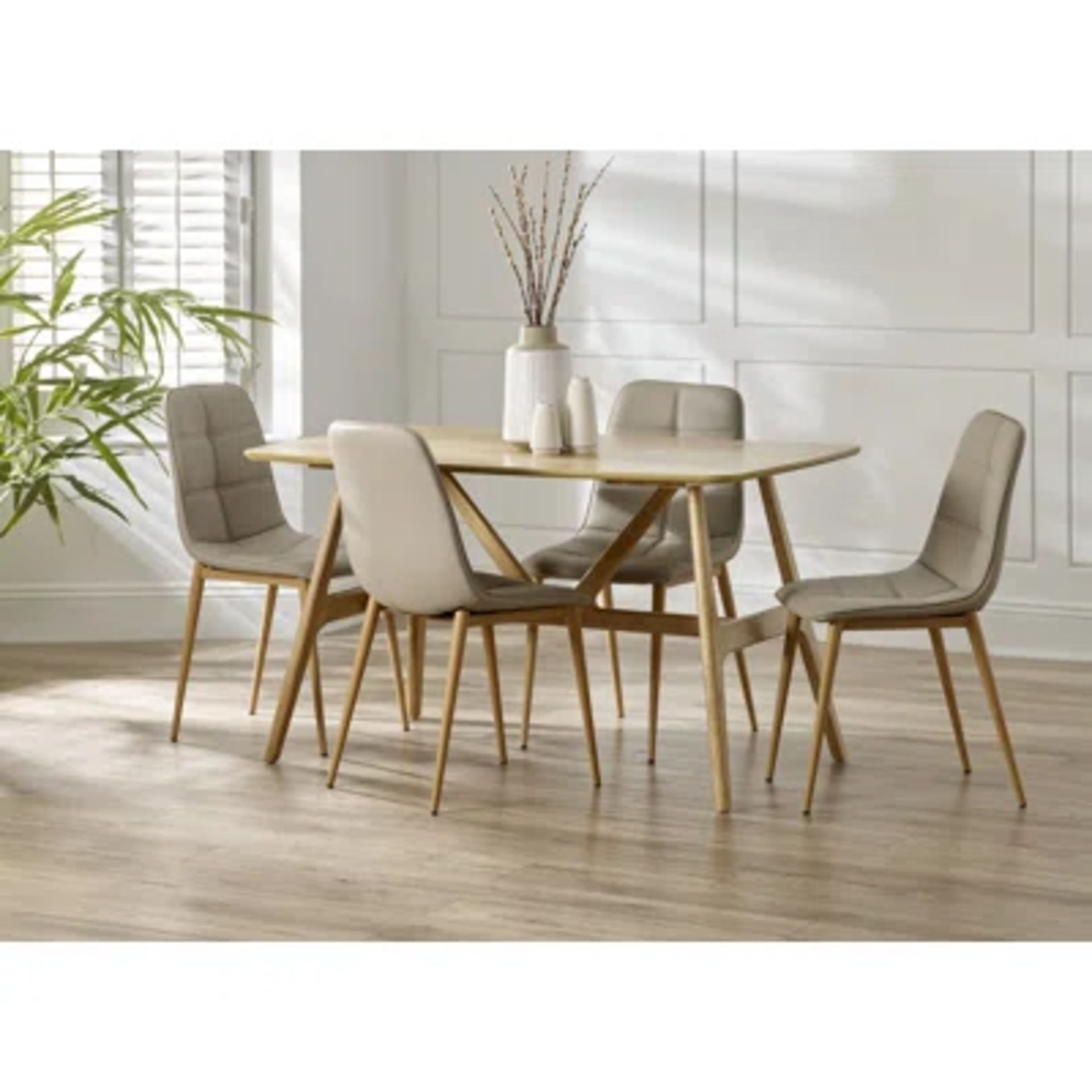 RRP £ 242.99 - Chantilly 75 Cm Dining Table Colour: Oak - Image 3 of 4