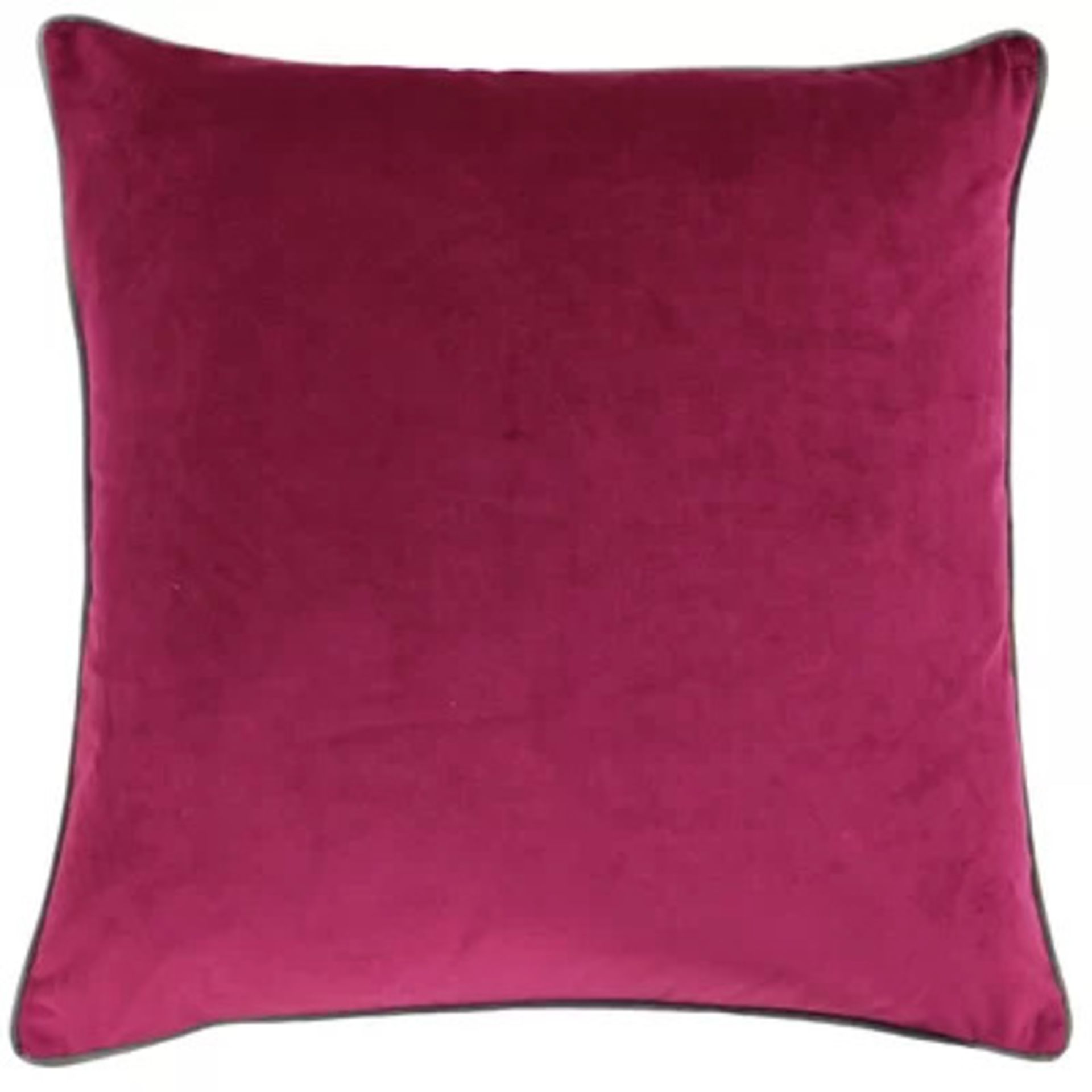 RRP £14.99 - Chadwick Scatter Cushion with filling Colour: Cranberry/Mocha - Image 6 of 6