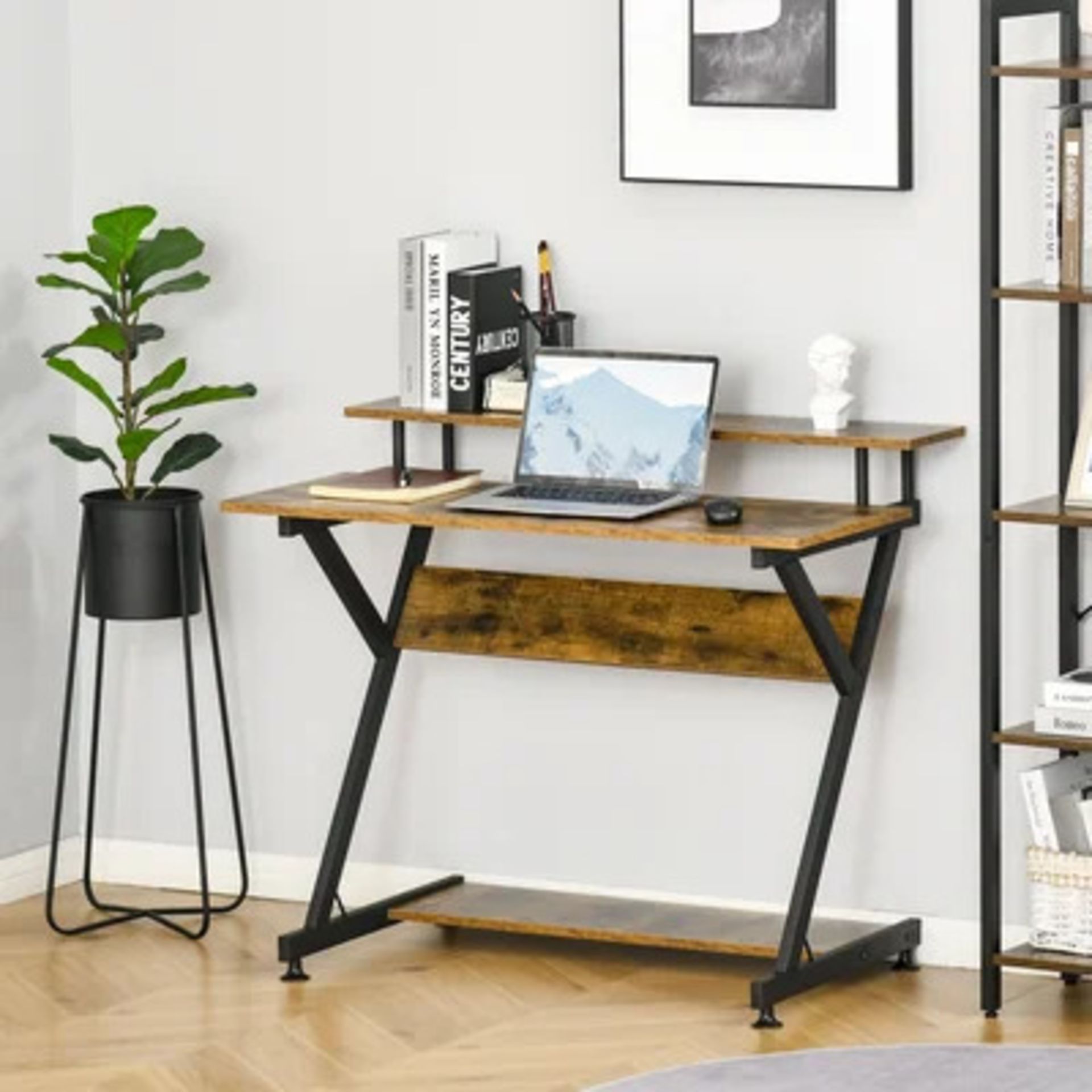 RRP £59.99 - Desk Size: 85.50cm H x 100cm W x 60cm D