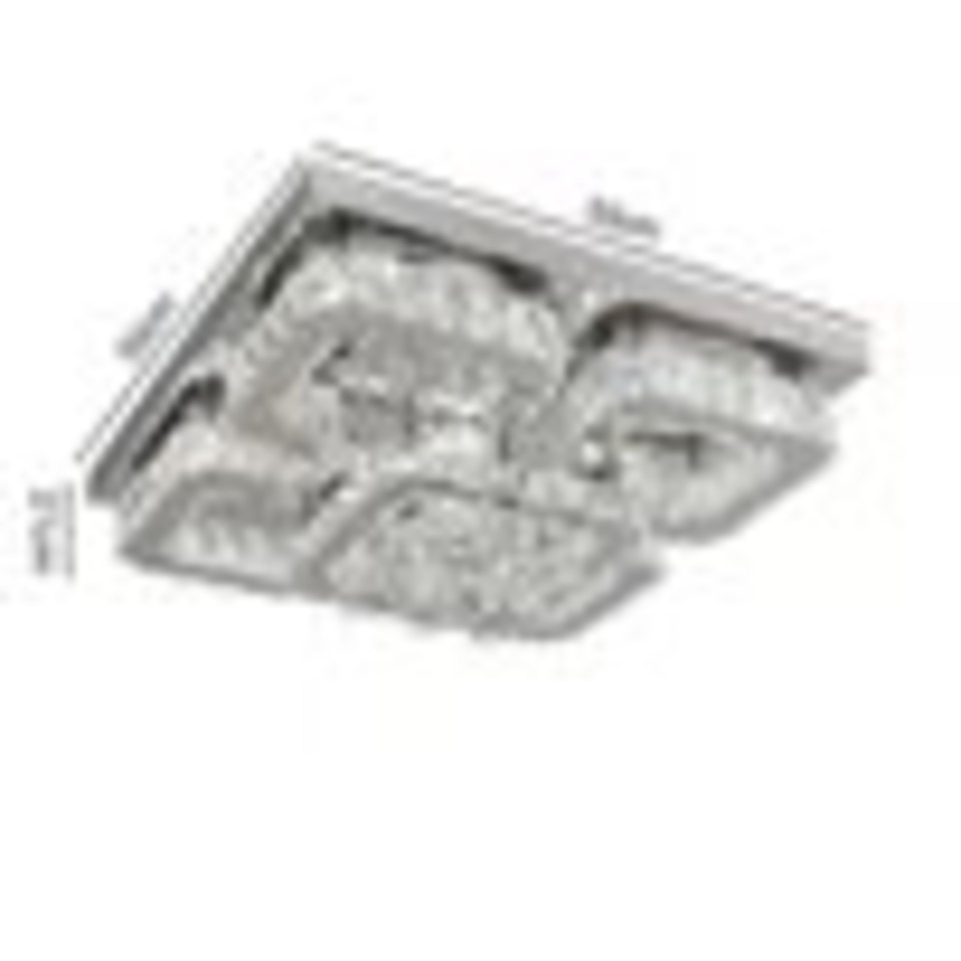 RRP £87.99 - Bonas 1-Light 50cm LED Flush Mount