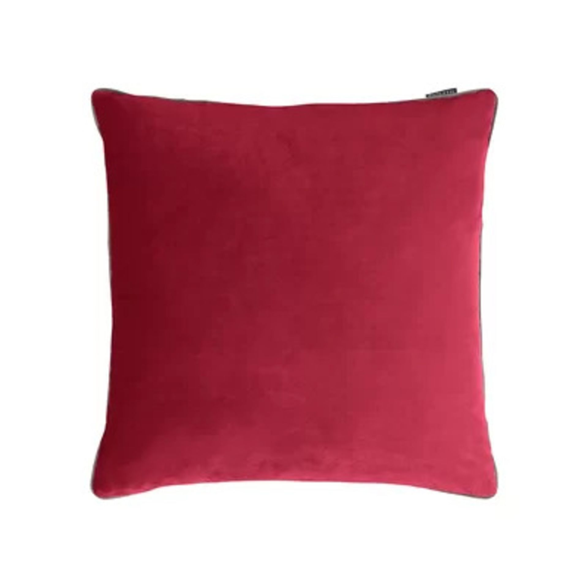 RRP £14.99 - Chadwick Scatter Cushion with filling Colour: Cranberry/Mocha - Image 3 of 6