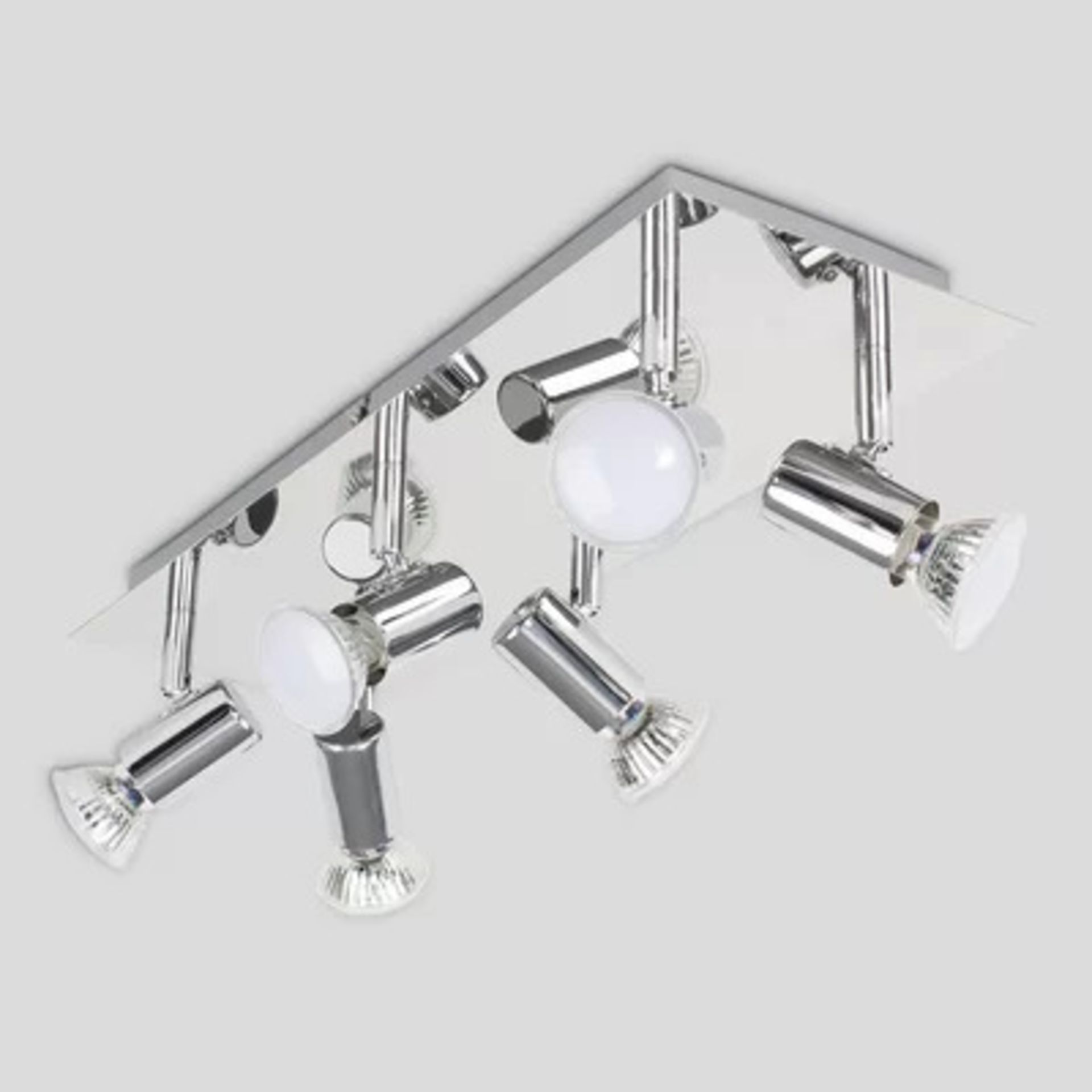 RRP £22.99 - Laverne 6-Light 45cm Ceiling Spotlight Finish Fixture: Chrome - Image 5 of 5