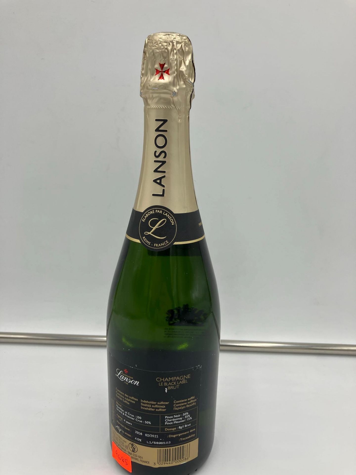 LANSON CHAMPAGNE - 750ML - 9685 - Image 2 of 4