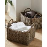 RRP £32 - Set Of Two Woven Storage Baskets FS0687 01