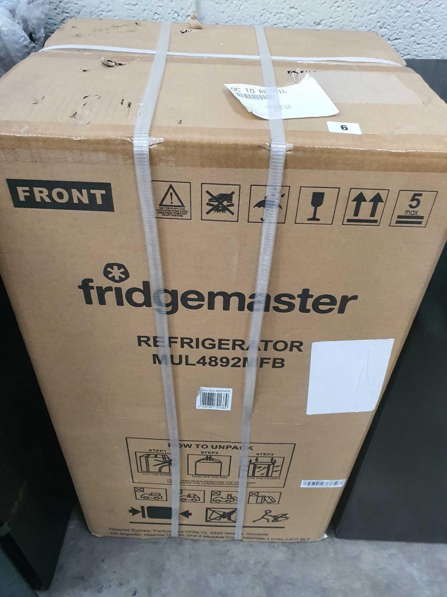 RRP £249.99 - Fridgemaster MTM48120MFB Fridge Freezer 125Hx49Wx55D DY0891 01 - Image 2 of 2
