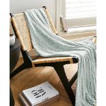 RRP £49 - Chenille Basket Weave Throw GG1737