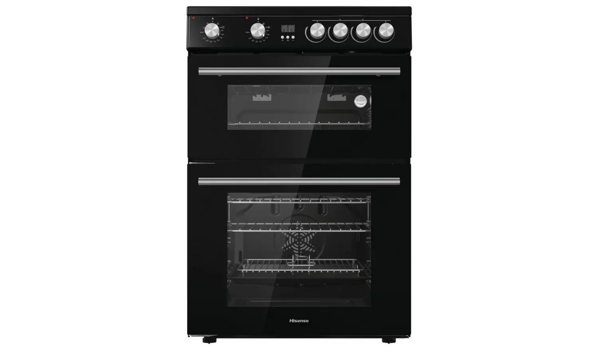 RRP £499.99 - HiSense HDE3211BBUK COOKER - ZV2380 01 Used