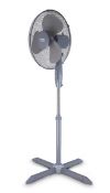 RRP £29.99 - Tower 16 Inch Oscillating Grey Stand Fan KR3317