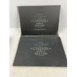 TWO SLATE CHEESE BOARDS ONE PERSONALISED