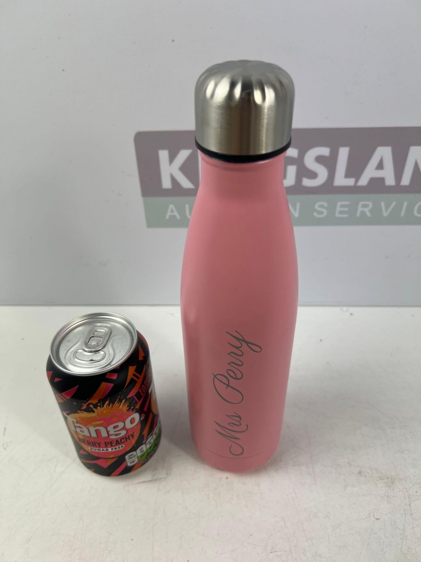 PINK LIQUID HOLDER - MRS PERRY ON SIDE