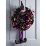 RRP £35.99 - Halloween Witch Wreath UTBU6