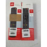 2 ONE FOR ALL REMOTE CONTROLS