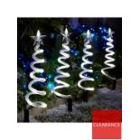 RRP £25.99 - Curly Pathfinders Outdoor Christmas Decorations (4 Pack) 3MMRU