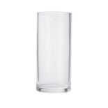 RRP £9 - Column Clear Glass Vase - 19cm VA4V2