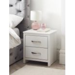 RRP £59 - Ely 2 Drawer Bedside VBNA5