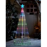 RRP £69.99 - 5.5ft Waterfall LED Indoor/Outdoor Christmas Tree Light NW94A