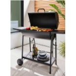 RRP £89.99 - Double Oil Drum Charcoal BBQ