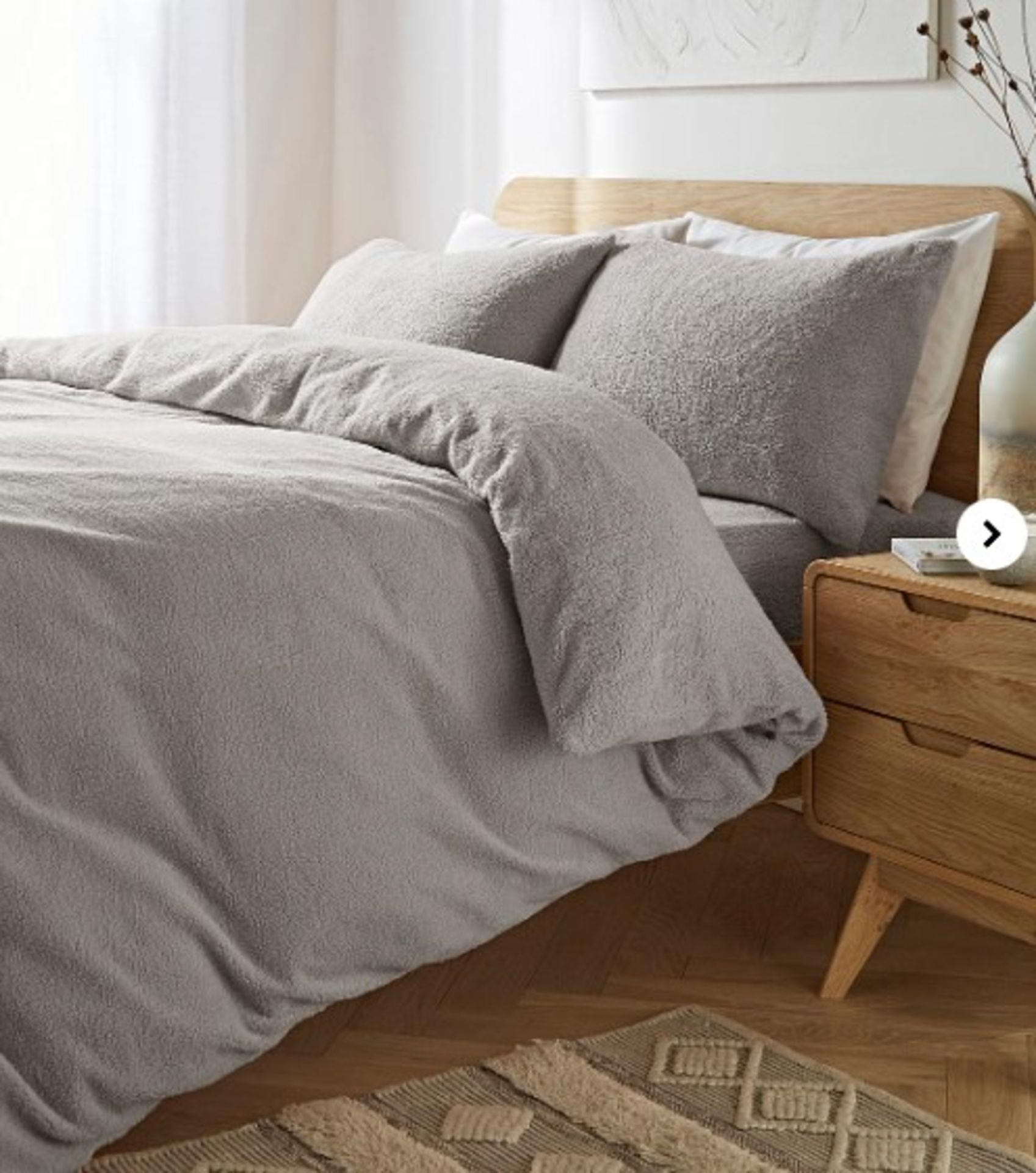 RRP £40.00 - Cosy Cuddle Fleece Duvet Set King Size