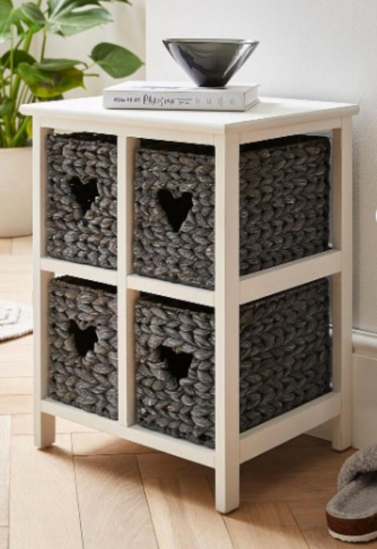 RRP £75.00 - Hyacinth Hearts 4 Drawer Square Unit