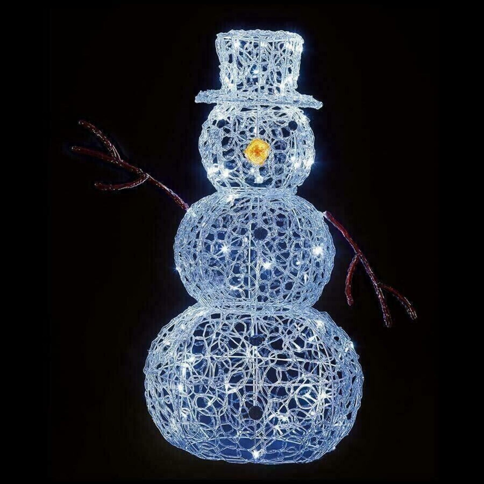 RRP £89 - ACRYLIC SNOWMAN ZM0602 01