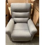 Charcoal Brockton rise and recliner electric armchair- fabric- 57 Kilo - 84x76.5x83cm. Tried