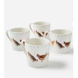 RRP £18.00 - Country Farm Set of 4 Mugs