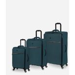 RRP £139.99 - IT Luggage Large, Medium, Cabin 3pc Luggage Set