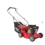 RRP £199.99 - Webb Dynamic 39cm Hand Push Petrol Lawnmower with Polydeck