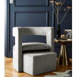 RRP £349.00 - Joanna Hope Blair Accent Chair and Footstool