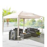 RRP £112.00 - 3x3M Pop Up Garden Gazebo Cream