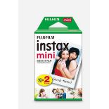 RRP £19.99 - Fujifilm Instax Mini Instant Photo Film - White Frame Border, 20 Shot Pack