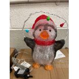 Acrylic Penguin- Christmas decoration or great anytime of the year ! Good friends with lot 581.