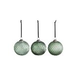 RRP £25 - Pack Lowery Spruce Assorted Swirl Christmas Baubles ZM244