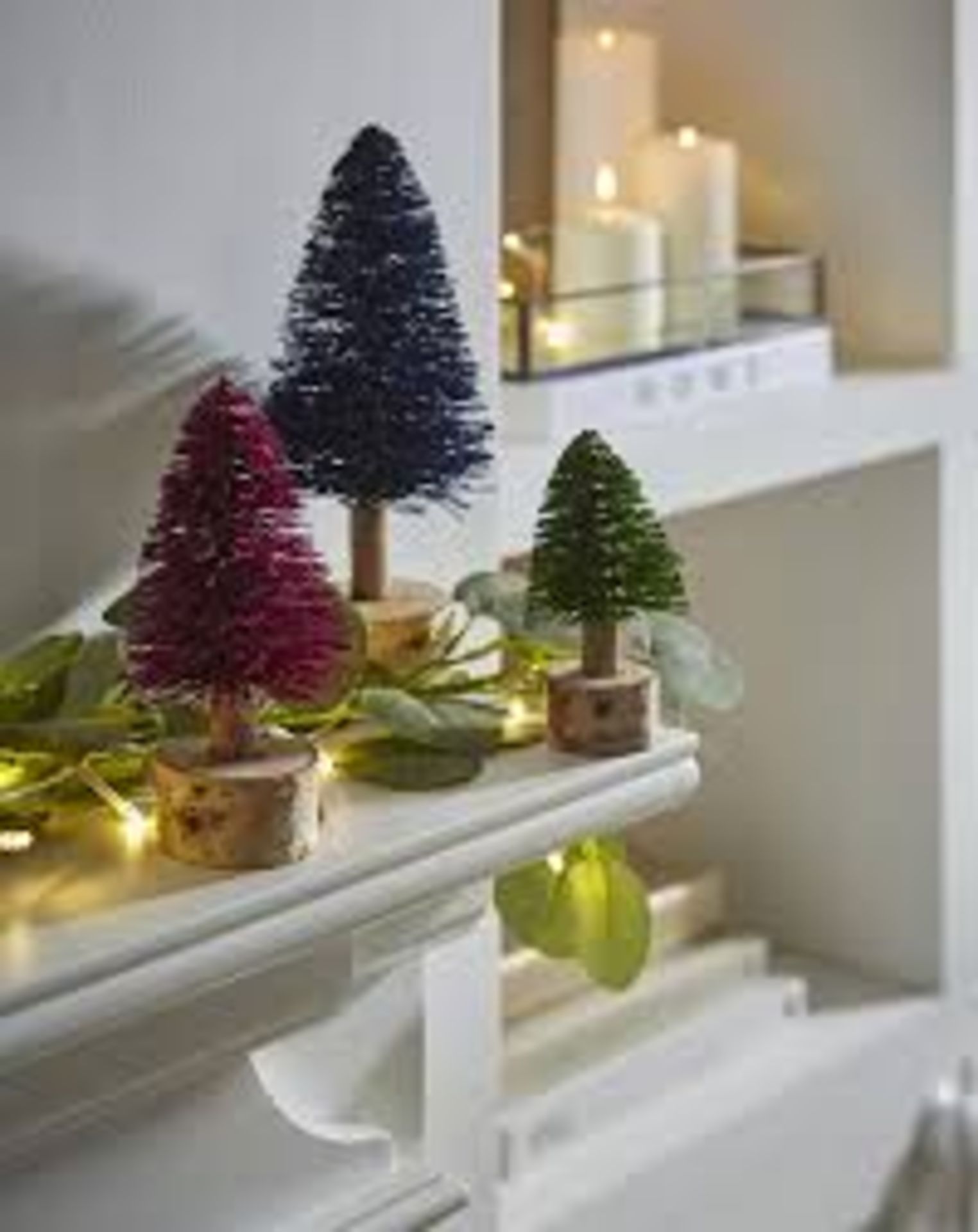 RRP £12 - Bristlebrush Christmas Trees - Set of 3