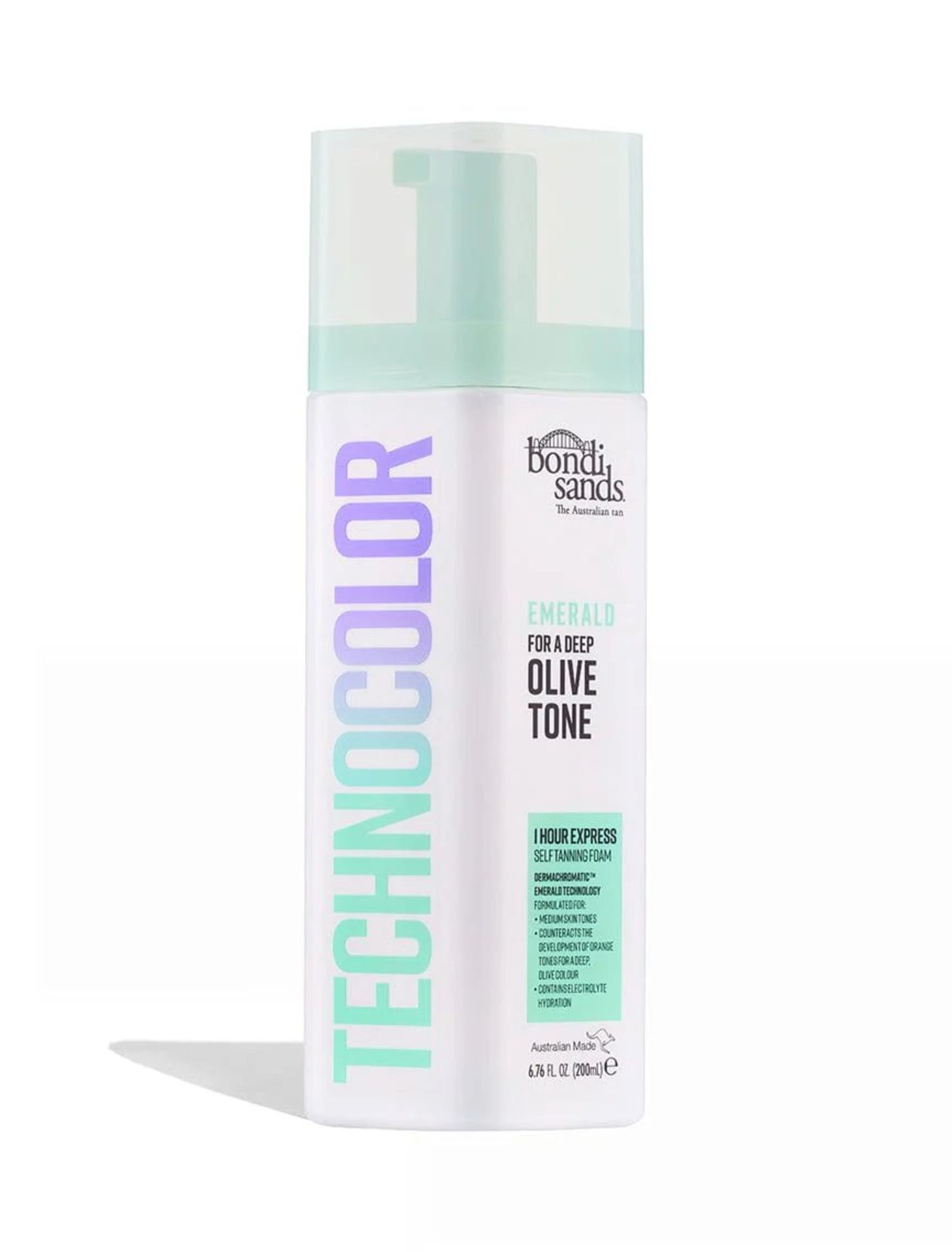 RRP £19.00 - Bondi Sands Technocolor Emerald 1 Hour Express Self Tanning Foam 200ml