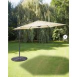 RRP £109.00 - Cream Elton 3m Cantilever Garden Parasol