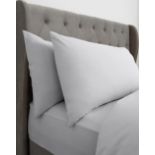 RRP £10.00 - Pure Cotton 200TC Pack of 2 Housewife Pillowcases